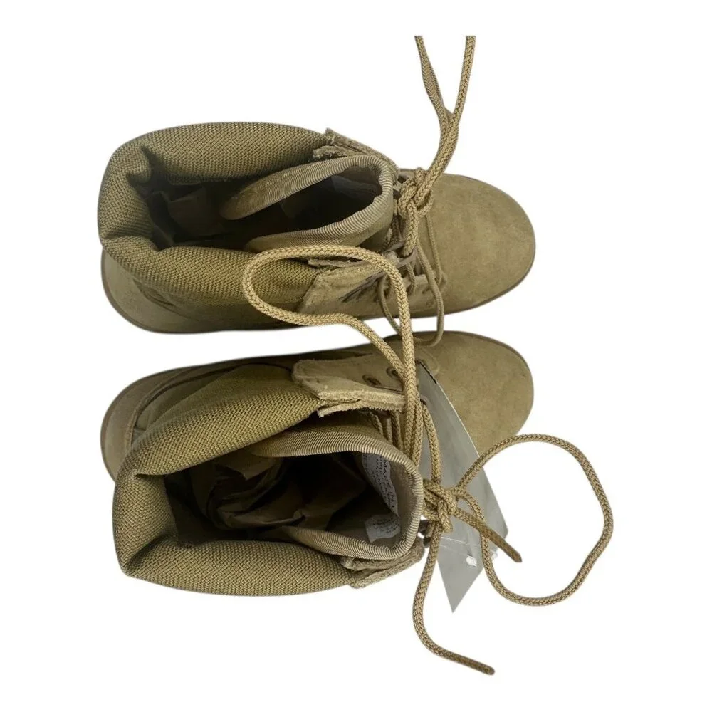Odssey Mens SZ. 5.0 EW Combat Military Boots Tan Suede Hot Weather Tactical NWTS